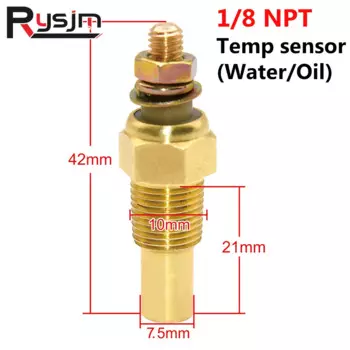 Измеритель температуры воды и масла для гоночного автомобиля, 12 В, датчик температуры воды 1/8 NPT, датчик температуры воды, Электрический измерительный прибор для гонок