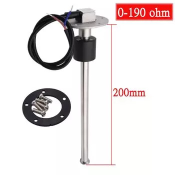 Измеритель уровня воды на заказ 0-190 Ом 240-33 Ом 125 мм 150 мм 200 мм 250 мм 600 мм Датчик уровня топлива Датчик уровня топлива для лодки, автомобиля, грузовика