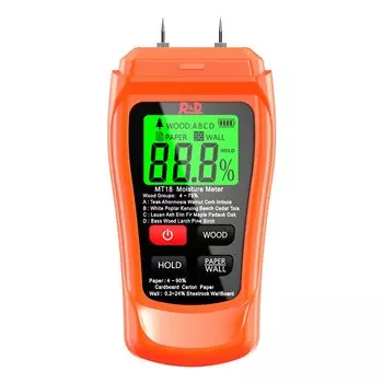 Измеритель влажности дерева R&D MT-18 серого цвета