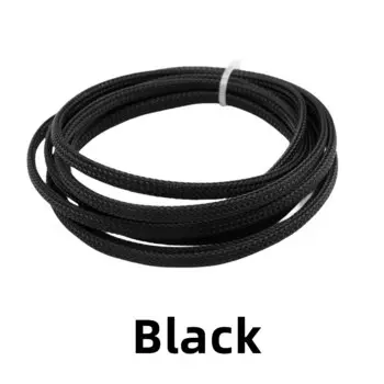 Изолированная оплетка YQSiNYUE 5 м черная ПЭТ