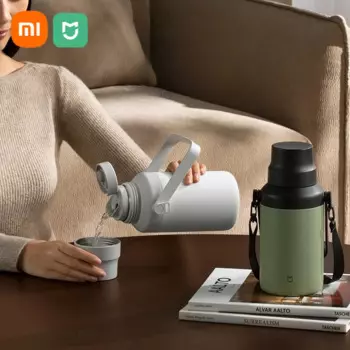 Изолированная Вакуумная чашка для воды Xiaomi MIJIA 316, корпус из нержавеющей стали, 24 часа, прочный, сохраняющий тепло, высокая емкость, с ручкой
