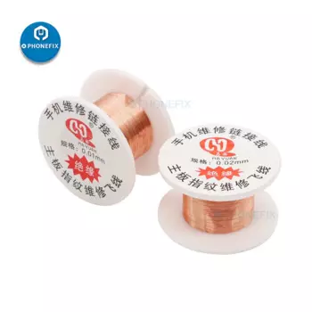 0,01 мм 0,02 мм изолированная перемычка, медная паяльная проволока, ремонт печатной платы для материнской платы IPhone, инструмент для ремонта чипа BGA