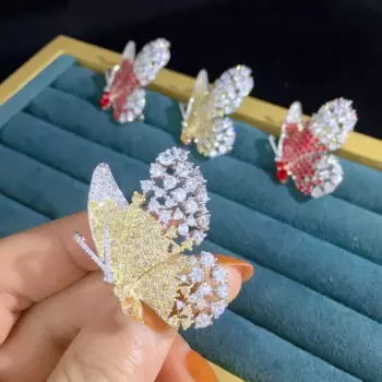 Изящная брошь-бабочка Pirmiana, серебро 925 пробы, драгоценный камень, ювелирные изделия для подарка женщине