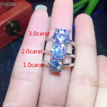 Изящные Ювелирные изделия KJJEAXCMY, женское кольцо с бриллиантами из серебра 1,0 карат