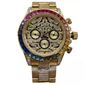 Изысканные механические мужские подарки 40 мм, уникальный Гладкий хронограф из нержавеющей стали, идеальный крутой подарок для мужчин