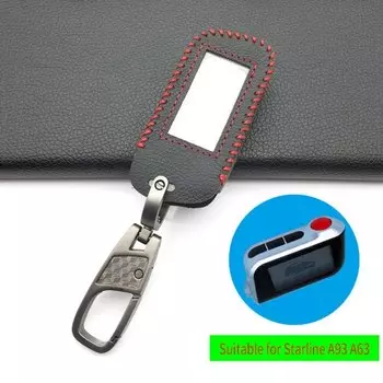 Изысканный чехол из натуральной кожи Praise для автомобильной сигнализации, пульт дистанционного управления для Starline A93 A63, 4 кнопки, защитный чехол