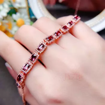 Изысканный женский изысканный браслет ручной работы из серебра 925 пробы