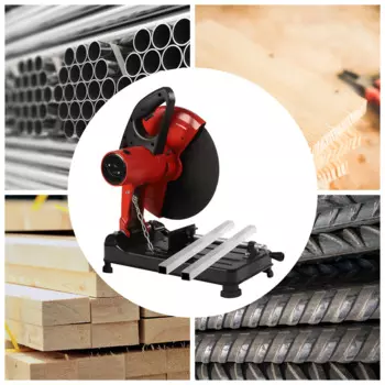 J1G-355 электрическая абразивная пила для резки, регулируемый угол 0-45 °, 3800 об/мин, 2200 Вт