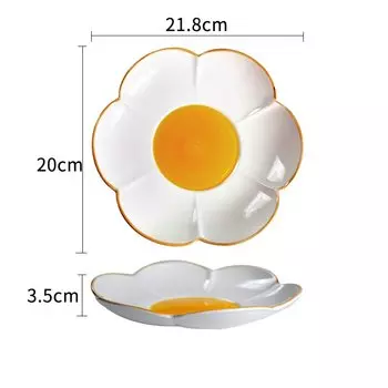 jacffur Позолоченная керамическая миска