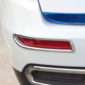 Jameo Auto 2 шт./компл. автомобильные хромированные задние противотуманные фары, наклейки на Противотуманные фары для Renault Koleos Samsung QM6 2017 2018, аксессуары