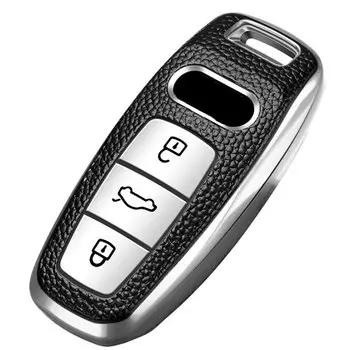 Jameo автомобильный ТПУ Кожаный Автомобильный смарт-брелок для ключей сумка для дистанционного ключа чехол для Audi Q8 C8 A6 A7 A8 2018 2019 2020 2021 аксессуары
