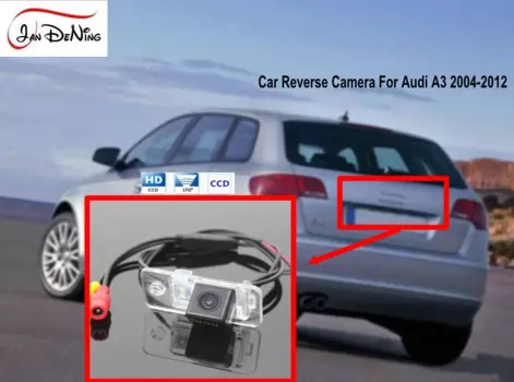 JanDeNing HD CCD Автомобильная камера заднего вида для парковки/CCD камера заднего вида/Освещение номерного знака OEM водонепроницаемый для Audi A3 2004 ~ 2012