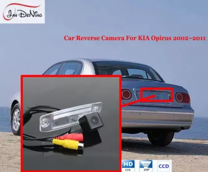 JanDeNing Водонепроницаемая подсветка для номерного знака OEM HD CCD Автомобильная камера заднего вида/запасная камера заднего вида для Kia Opirus 2002-2011