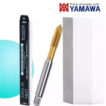 Janpan YAMAWA 1 шт. HSSE TIN покрытие спиральный остроконечный метчик M10 M11 M12 M14 M15 M16 M18 M20 M22 машинный винт метчики с тонкой резьбой