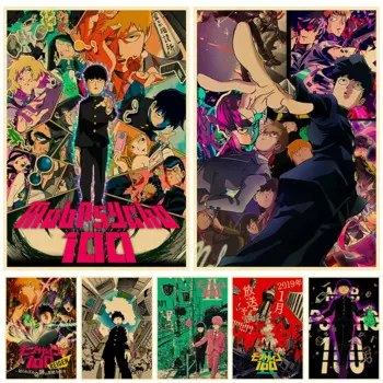 Японские аниме плакаты Mob Psycho 100 luckydlongjie