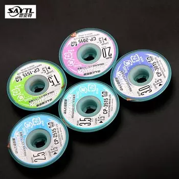 Japan GOOT сварочный припой, строительная проволока 1,5/2/2, 5/3/3, 5 мм, ширина 1,5 м, длина оплетки для распайки, свинцовый шнур, флюс BGA, инструмент для ремонта