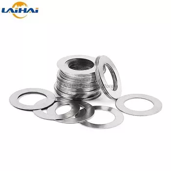 10P M15 to M40 DIN988 304 ультратонкая плоская шайба из нержавеющей стали, регулирующая ультратонкая прокладка, плотная прокладка 0,1 0,2 0,3 0,5 1 мм