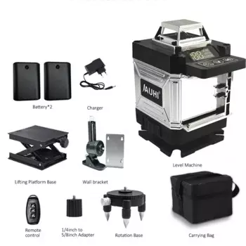 JAUHI 16-линейный 4D лазерный уровень зеленый