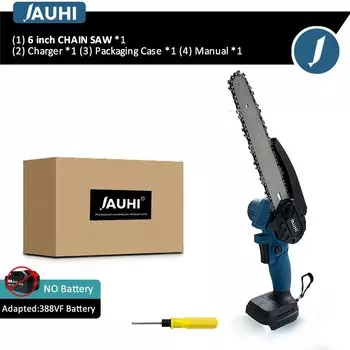 JAUHI Беспроводная цепная пила 8 дюймов для аккумулятора Makita 18В