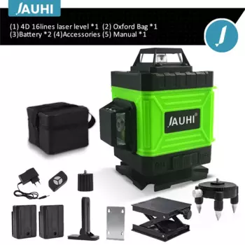 JAUHI Зеленый лазерный уровень 16 линий