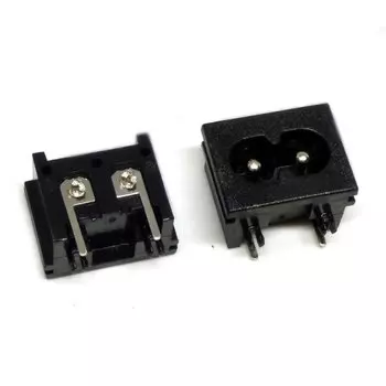 Javino 2 шт. IEC320 C8 черный разъем питания