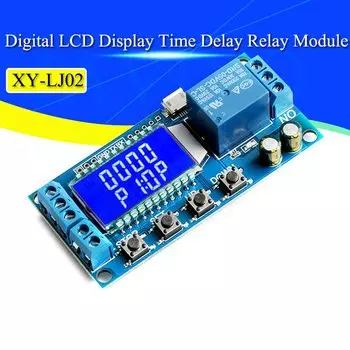 Javino 6-30V Micro USB Digital LCD Display Time Delay Relay Module