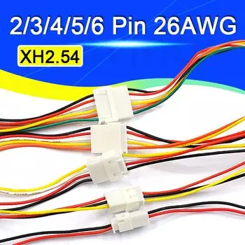 Javino JST XH2.54 разъем кабеля 2/3/4/5/6-контактный 200 мм 26AWG