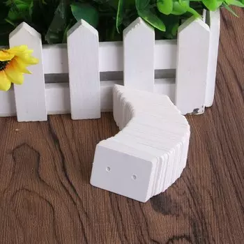 JAVRICK Карты для сережек из крафт-бумаги 100 шт