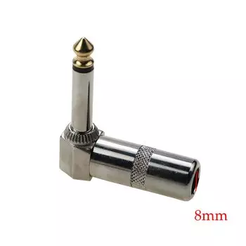 JCD 2 mono 6.35 soldered audio plugs