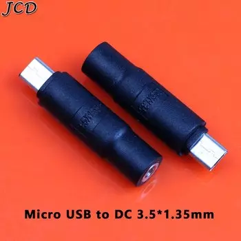 JCD Адаптер розетка DC 3,5x1,35 4,0x1,7 мм на Micro USB
