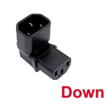 JCD Electrical Plug переходник IEC 320 C14 на C13 черный