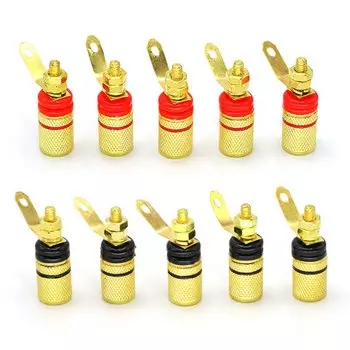 JCD позолоченные клеммы для динамиков 4 мм