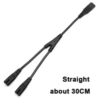 JCD шнур питания C7-C8 30/45 см черный