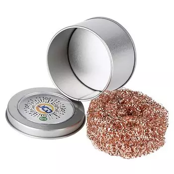 JCD Soldering Cleaner Iron Cleaning Device Head Organ Iron Heater Tip Except Tin Slag Except Tin Net Clean Seat Copper Wire