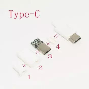 JCD USB разъемы Type C 3A/5A для быстрой зарядки