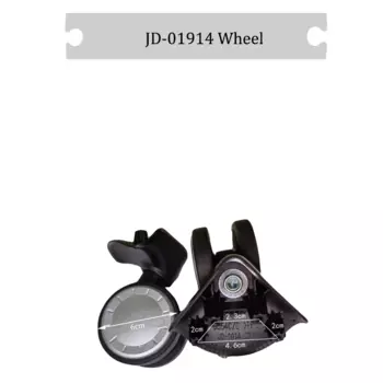 JD-01914 Universal Wheel Replacement Suitcase Rotating Convenient Durable Silent Smooth Shock Absorbing Accessories Caster Wheel