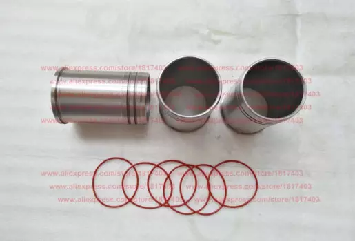 JDM490 / JDM490T3, крышка цилиндра/рукав цилиндра + уплотнительное кольцо для воды, детали дизельного двигателя Jiangdong
