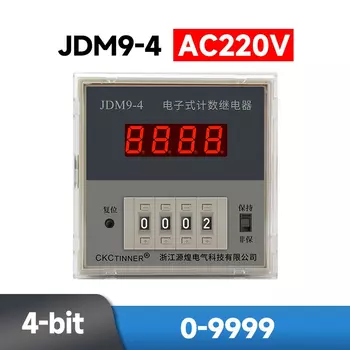 JDM9-4 JDM9-6 цифровой счетчик с 4/6 цифрами, реле накопления мощности, сброс памяти, датчик PNP DC24V AC220V AC380V