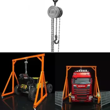 JDM-206 lifting chain hoist model for engineering vehicle static point model RC Crawler Car SCX10 TRX4 scene Upgrade Accessories
