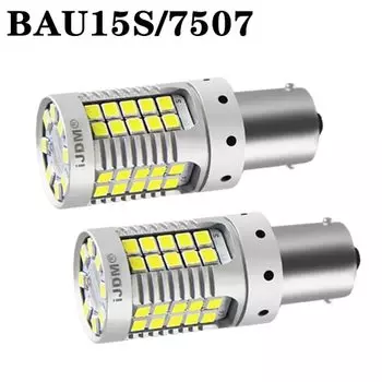 JDM Car 7440 7443 Светодиодные лампы без Hyper Flash 12 В T20 W21/5 Вт 1157 3157 3156 1156 BAU15S Светодиодные лампы для указателей поворота Красный Желтый Белый