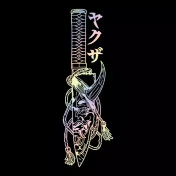 JDM наклейка для автомобиля Hannya украшение маски заднее ветровое стекло Японские Аниме наклейки внешние аксессуары водонепроницаемые виниловые наклейки