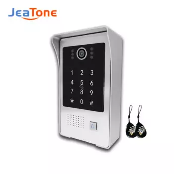 Jeatone 4-проводной наружный дверной звонок, панель вызова, пароль для очистки двери, AHD 1080P/720P, видеодомофон, система IP65, водонепроницаемый