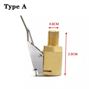 JEAZEA 1 шт. автомобильный латунный зажим 8 мм для шин колесных шин воздушный патрон насос клапан зажим соединитель Адаптер автомобильный Стайлинг