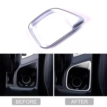 JEAZEA ABS Матовый Серебристый Автомобильный интерьер подставка для стакана панель крышка рамка отделка для Toyota RAV4 2016 2017 2018
