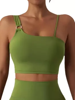 Экологичная ткань, майка для тренажерного зала, бесшовные топы для йоги, тренировок, спортивная одежда, женский спортивный костюм, спортивный бюстгальтер, фитнес