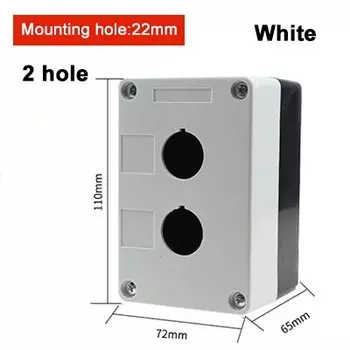 Экономичный кнопочный переключатель BX2 с диафрагмой 22 мм, 12345 отверстий, блок управления аварийной остановкой, пыленепроницаемый и водонепроницаемый кнопочный индикатор