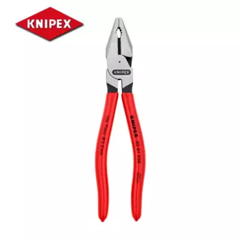 Экономящие силы плоскогубцы KNIPEX с высоким рычагом, комбинированные плоскогубцы, полированная головка, Легкая резка, мощное захватывание, сгибание и протягивание