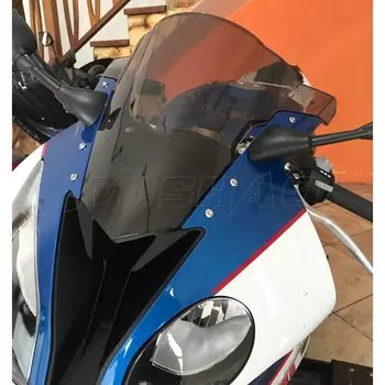 Экран для ветрового стекла мотоцикла с двойными пузырьками для BMW S1000RR S 2016 RR 1000RR, черный Иридиевый дым, 2015 2017 2018 1000