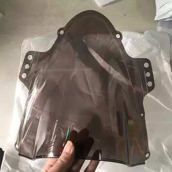 Экран ветрового стекла для мотоцикла с двойными пузырями для Suzuki 2005 2006 дюйма, цвет черный