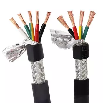 Экранированный кабель 4/5-core 14/12AWG с защитой от помех 20AWG 18AWG из чистой меди RVVP, экранированный кабель управления проводом, 1-метровый сигнальный провод